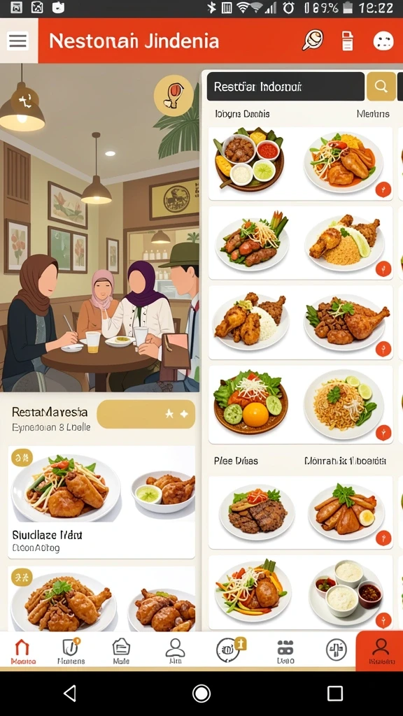 Tampilan antarmuka yang menawan dan user-friendly.