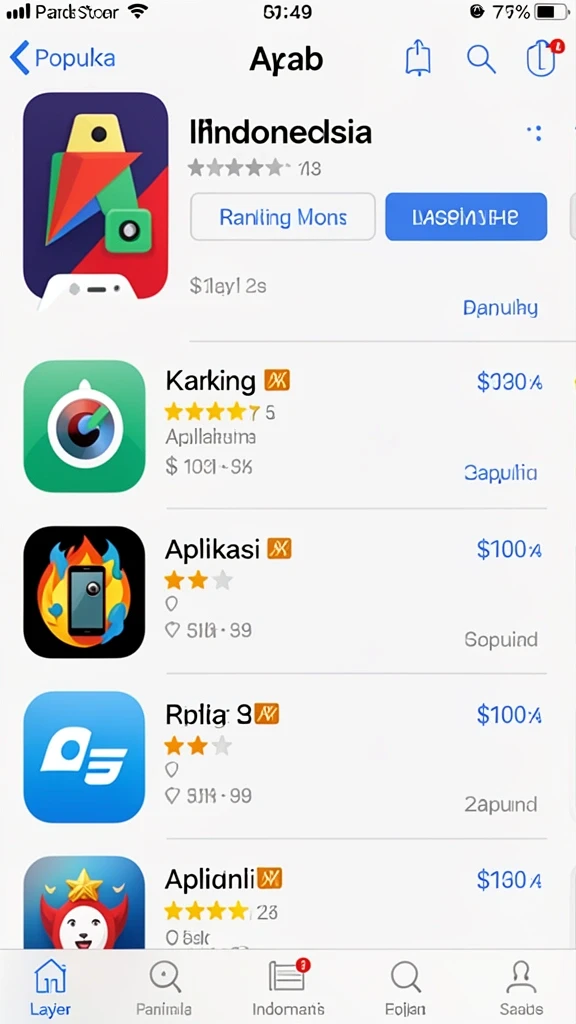 Leaderboards untuk tracking skor pemain.