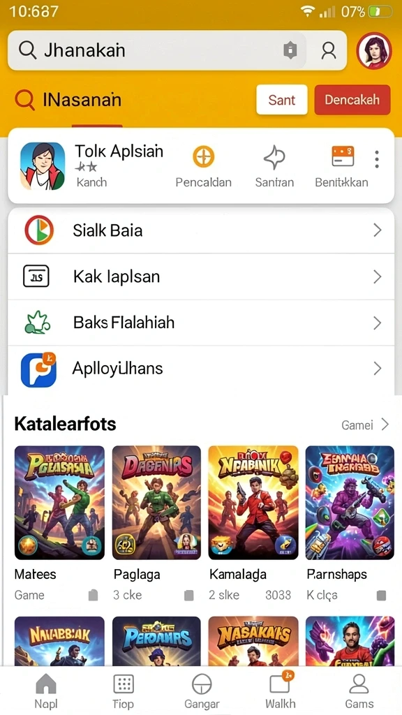 Tampilan antarmuka yang menarik dan user-friendly.