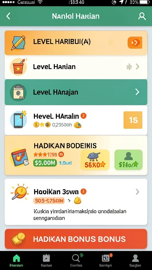 Screenshot menampilkan aksi seru di dalam game.