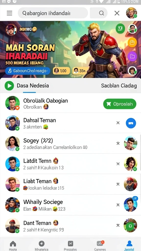 Mode multiplayer yang memungkinkan kompetisi seru.
