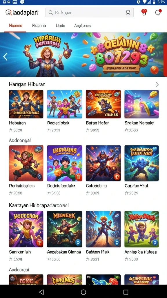 Tampilan antarmuka IMBASLOT yang menarik dan ramah pengguna.