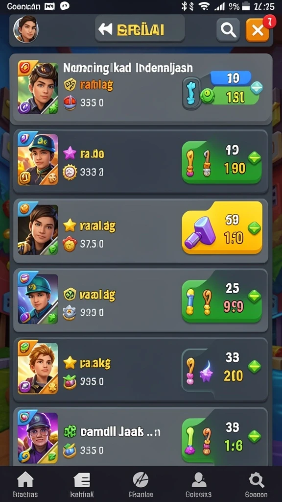 Level yang menantang dan penuh aksi.