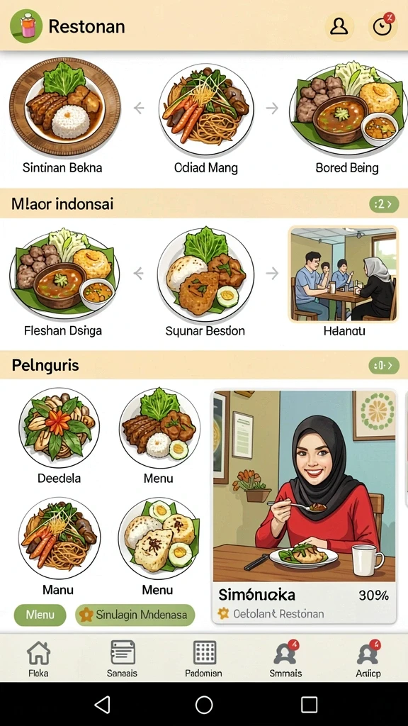 Tampilan antarmuka yang ramah pengguna dan menarik.