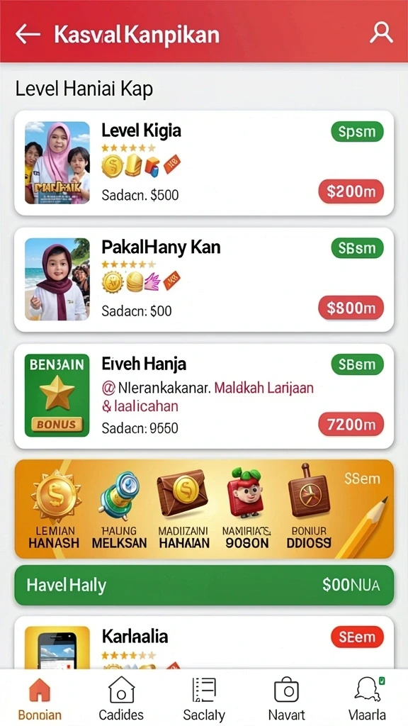 Karakter unik dengan kemampuan khusus yang berbeda.