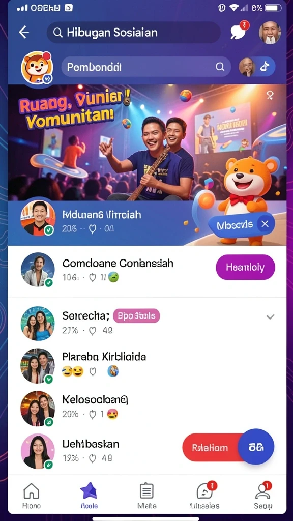 Tampilan awal permainan dengan karakter yang mengesankan.