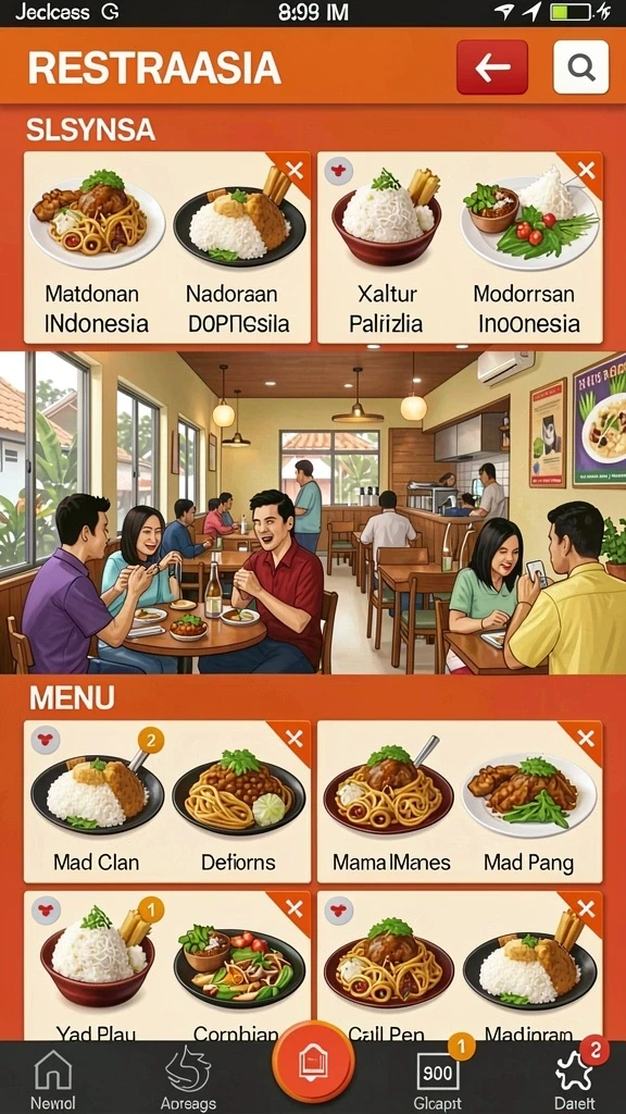 Tampilan awal yang menawan dan intuitif.