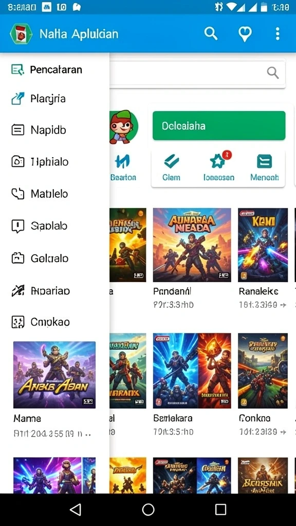 Tampilan antarmuka yang user-friendly.