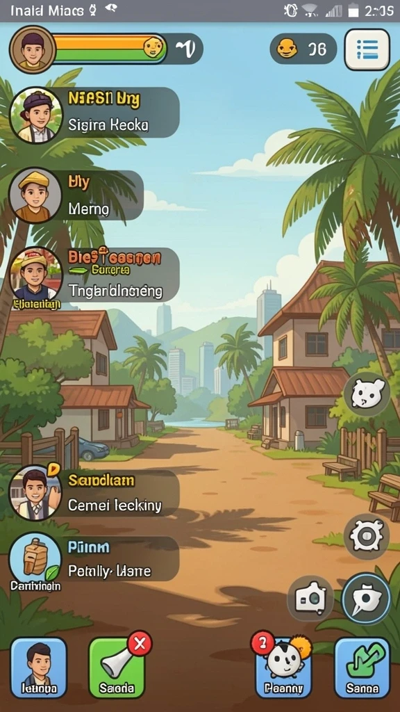Beragam karakter yang dapat dipilih.