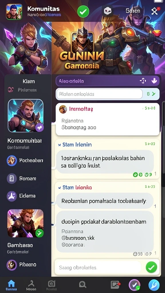 Fitur sosial yang memungkinkan interaksi antar pemain.