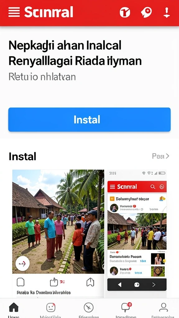 Tampilan utama aplikasi VIO77 yang menarik.