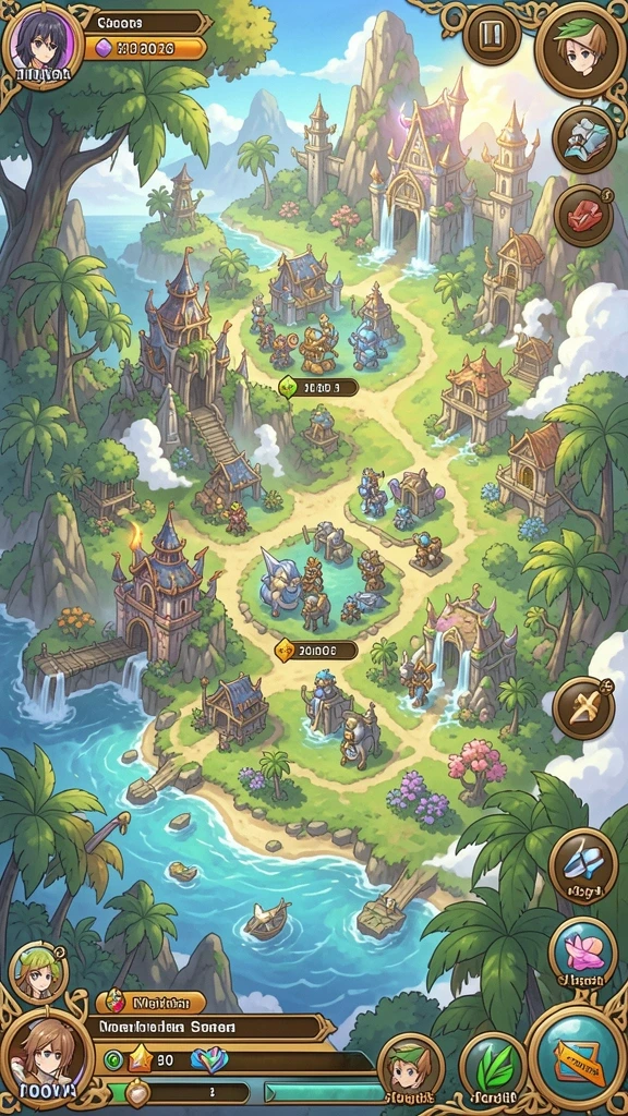 Screenshot menampilkan grafis yang memukau dan penuh warna.