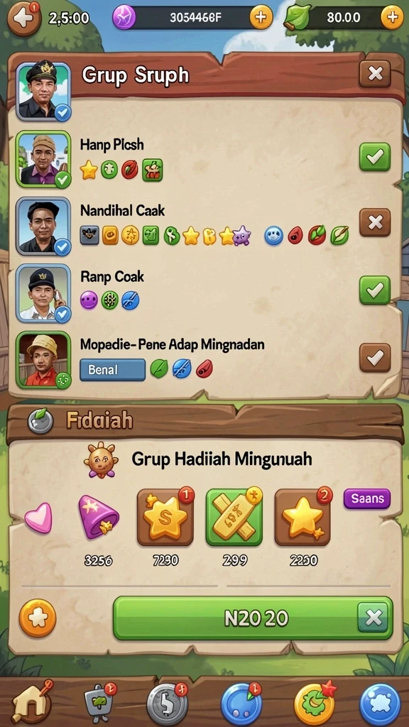 Tampilan karakter utama yang menarik dan menawan.